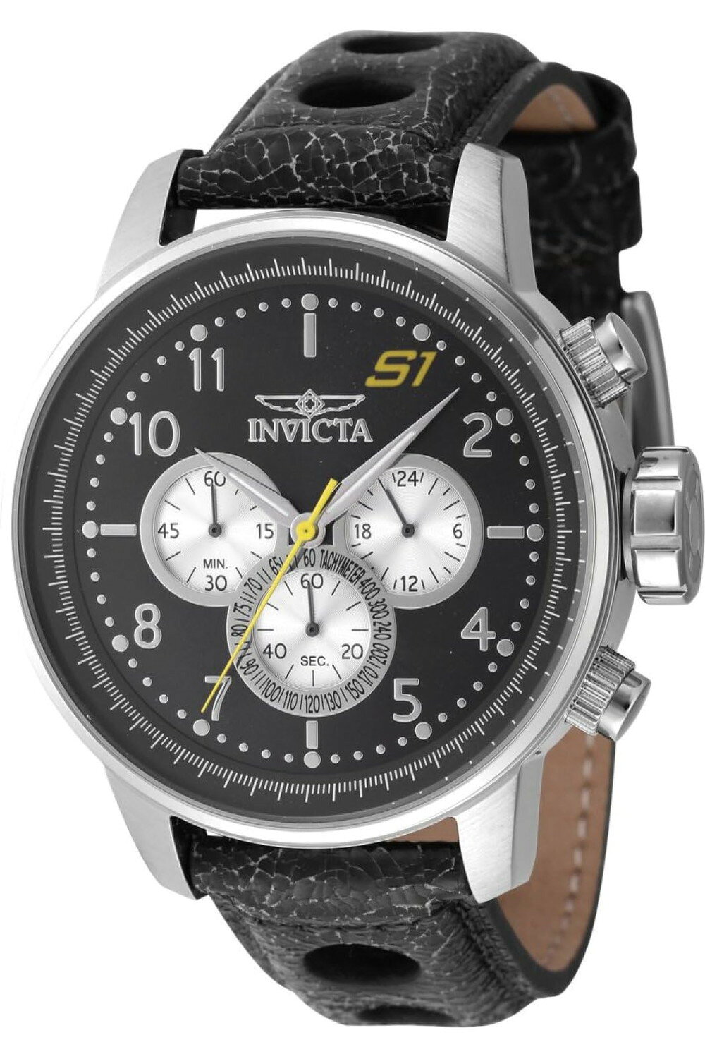 メンズ Invicta インビクタ 48mm S1Rally ヤクザドラゴン 銀×黒&赤