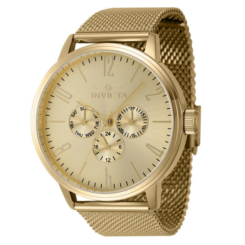 Invictaインビクタ Specialty メンズ腕時計 44mm Gold (47122)