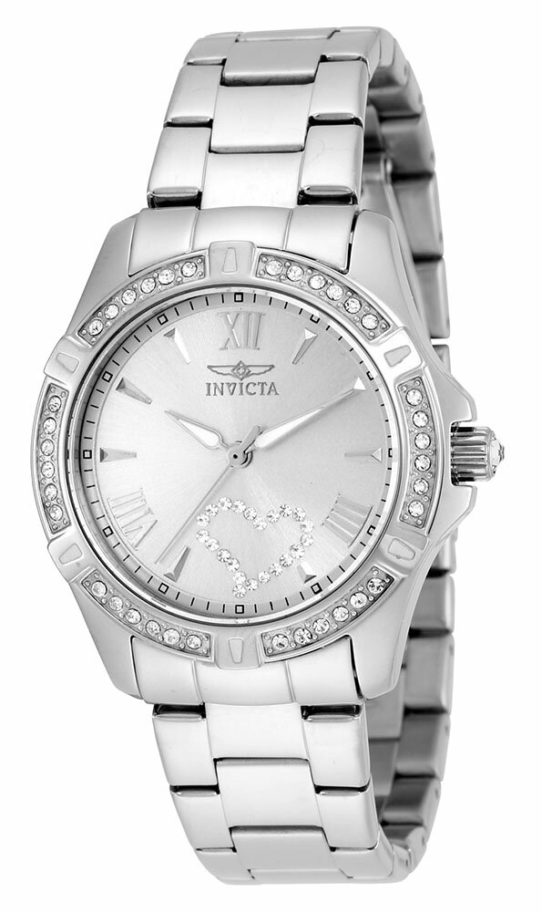 Rakuten - Invictaインビクタ Angel レディース 腕時計 クォーツ 34.5mm ステンレススチール シルバー 100m防水 シルバーダイアル ギフト