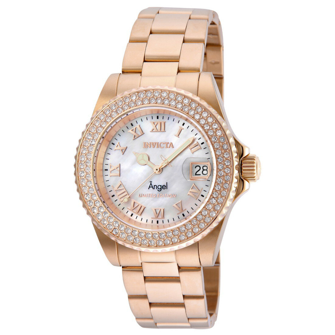 Invictaインビクタ Invictaインビクタエンジェル Angel レディース 腕時計 ローズゴールド マザーオブパール 40mm ステンレススチール クォーツ 200m防水