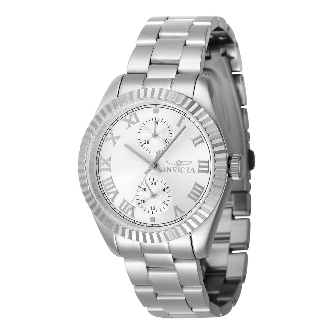 B, C, D, G, J, L, S, T, Z - Invictaインビクタ スペシャリティ ベルモント レディース 腕時計 36mm ステンレススチール シルバーダイヤル クォーツ 50m防水 金属ベルト