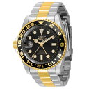 INVICTAインヴィクタ プロダイバー 左利き用 スイス製 Ronda 515.24H ムーブメント メンズ腕時計 42mm スチール ゴールド (43966)