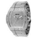 INVICTAインヴィクタ S1 Rally 3.36カラット ダイヤモンド 自動巻き メンズ腕時計 44mm スチール (45688)