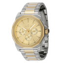 INVICTAインヴィクタ スピードウェイ マルチファンクション メンズ ウォッチ 42mm ゴールド スチール 46846