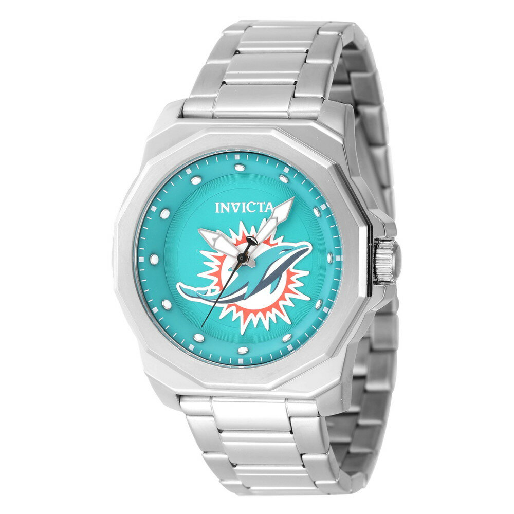 INVICTAインヴィクタ NFL マイアミドルフィンズ メンズ ウォッチ 42mm スチール 47924