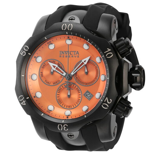 INVICTAインヴィクタ Reserve Venom スイス製 Ronda Z60 キャリバー メンズ 腕時計 53.7mm ブラック (5735) INVICTAインヴィクタ Reserve Venom スイス製 Ronda Z60 キャリバー メンズ 腕時計 53.7mm ブラック (5735)