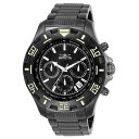 INVICTAインヴィクタ スペシャリティ メンズ ウォッチ 46mm ブラック ガンメタル (6412)