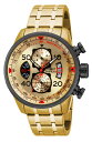 INVICTAインヴィクタ アビエーター メンズ ウォッチ 48mm ゴールド 17205