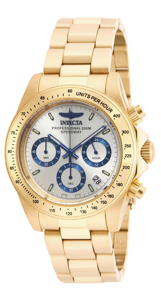 INVICTAインヴィクタ スピードウェイ メンズ ウォッチ 39.5mm ゴールド (17312)