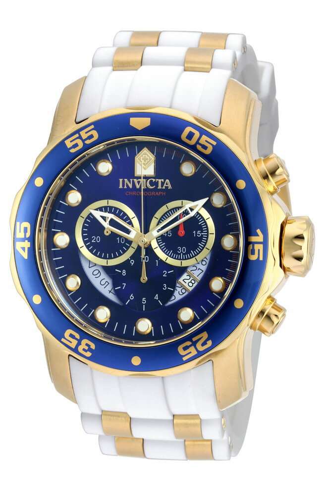 INVICTAインヴィクタ プロダイバー スキューバ メンズ 腕時計 48mm ゴールド ホワイト 20288
