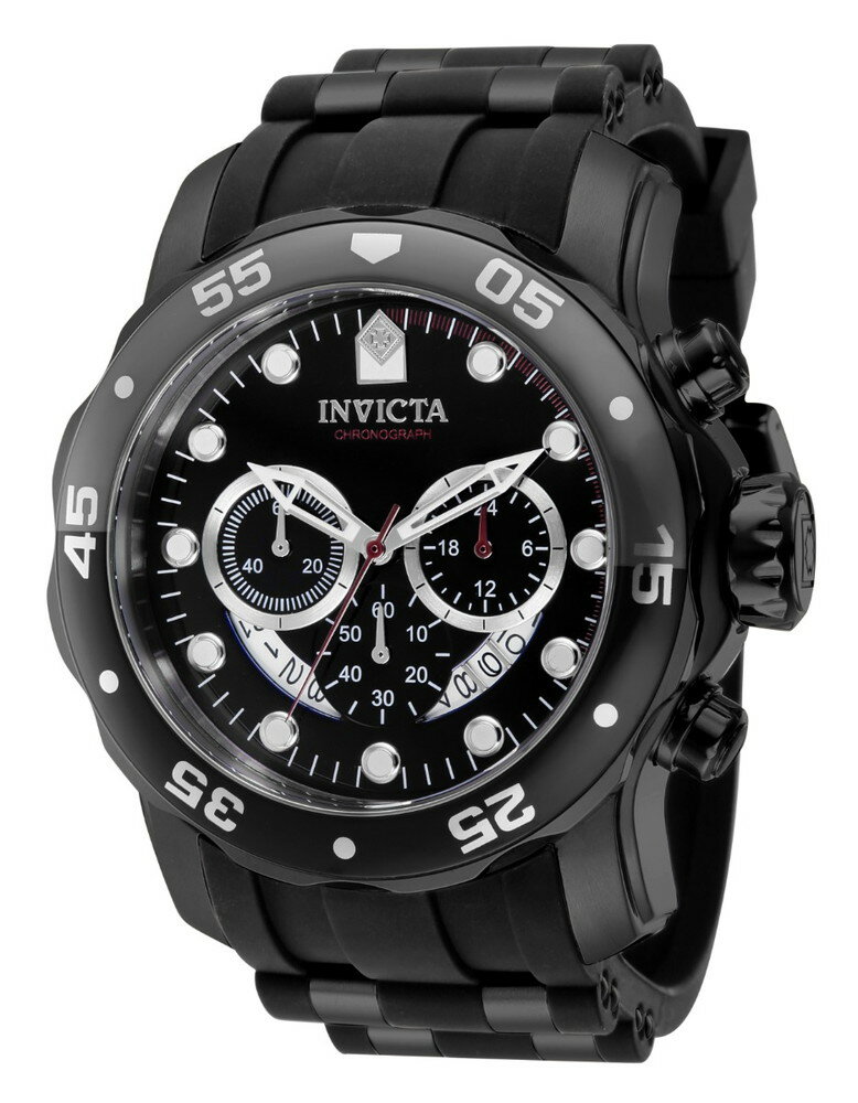 INVICTAインヴィクタ プロダイバー スキューバ メンズ ウォッチ 48mm ブラック (37231)