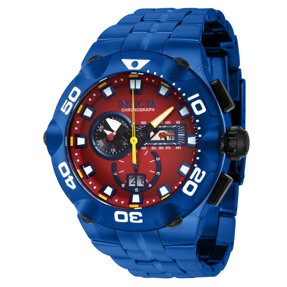 INVICTAインヴィクタ Subaqua スイス製 Ronda 5050.B キャリバー メンズ 腕時計 49mm ブルー (41724)
