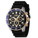 INVICTAインヴィクタ プロダイバー メンズ ウォッチ 45mm ブラック (46121)