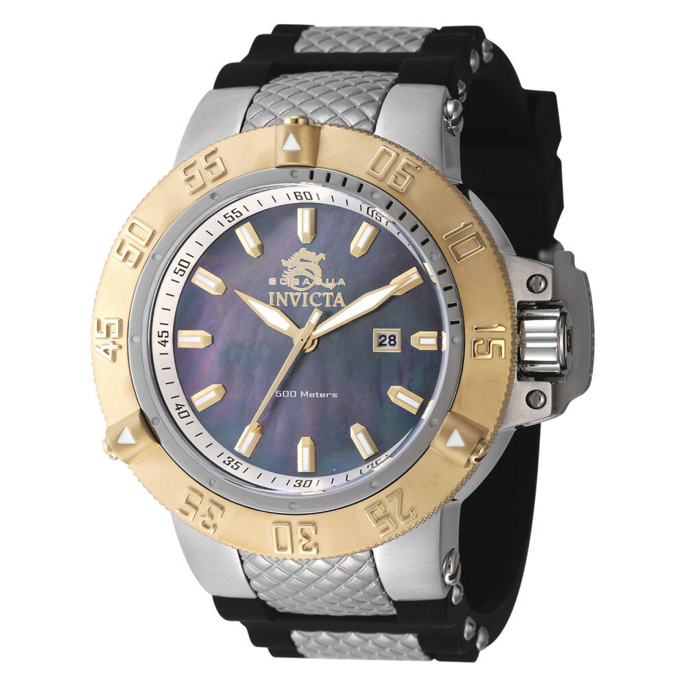 INVICTAインヴィクタ サブアクア ノーマ III メンズ ウォッチ マザーオブパール文字盤 50mm ブラック スチール 46454