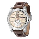 INVICTAインヴィクタ メンズ レーシング ウォッチ 46mm ホワイト ブラウン 47538