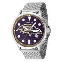 INVICTAインヴィクタ NFL ボルチモア レイブンズ メンズ 腕時計 44mm スチール 47976