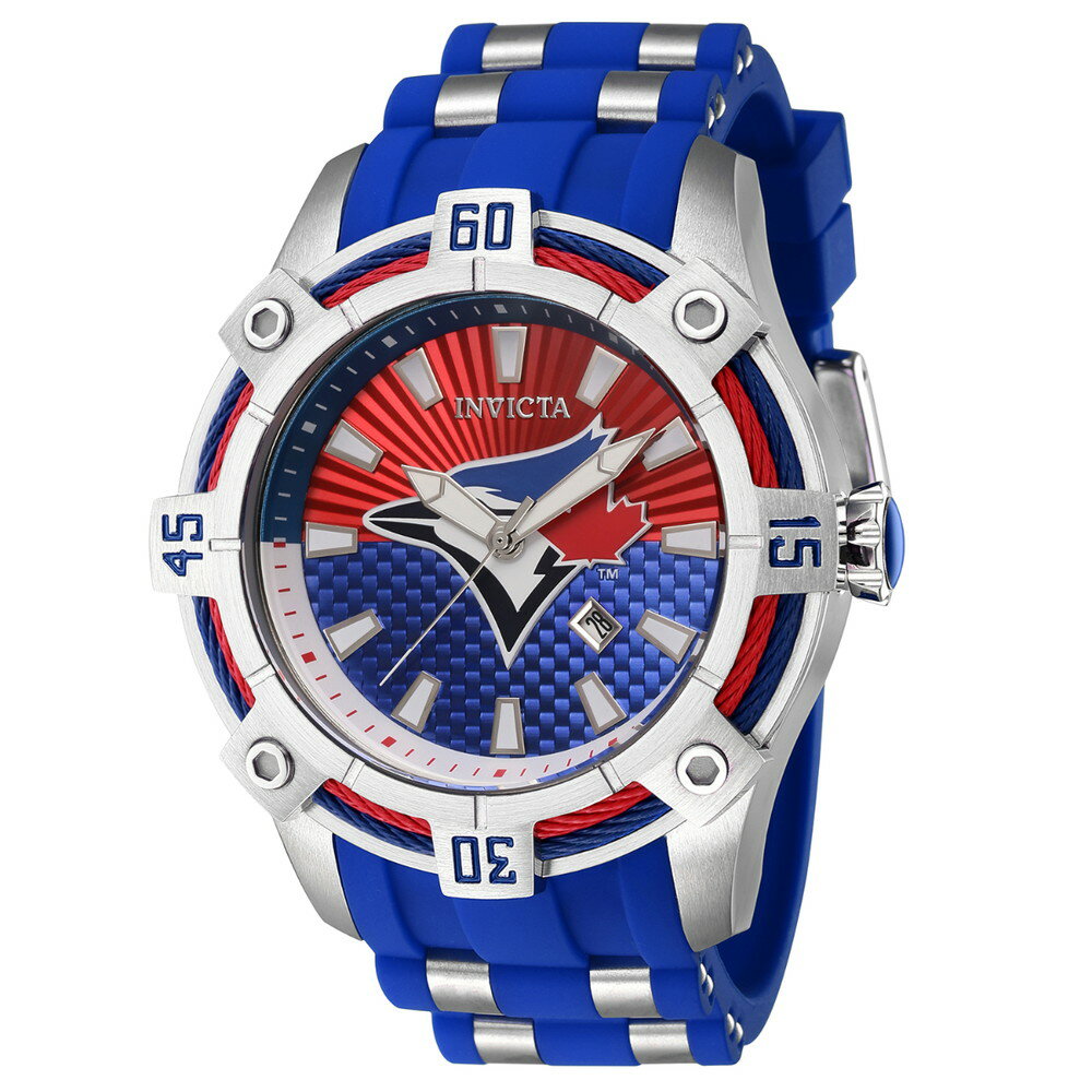 INVICTAインヴィクタ MLB トロントブルージェイズ メンズ ウォッチ 52mm スチール ブルー ZG 43298