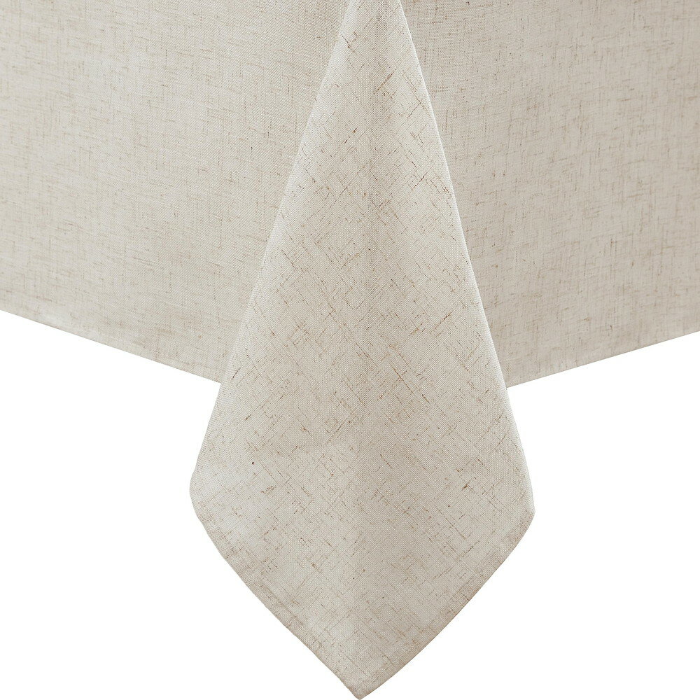 Laura Ashley Dothan ラグジュアリーリネンブレンド テーブルクロス フォーマルダイニング ホリデー ウェディング パーティー用 60 x 120 Taupe(3)