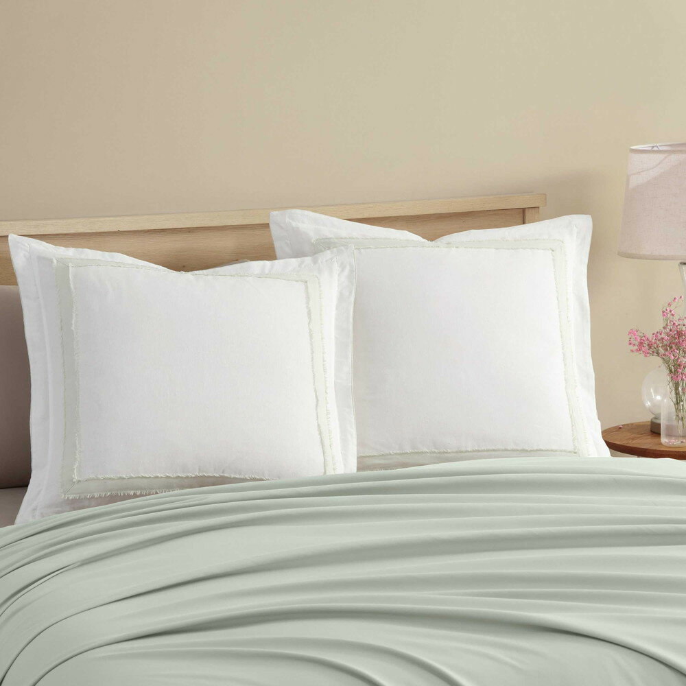 Laura Ashley ユーロシャム 100% コットン Mila Green 26 x 26