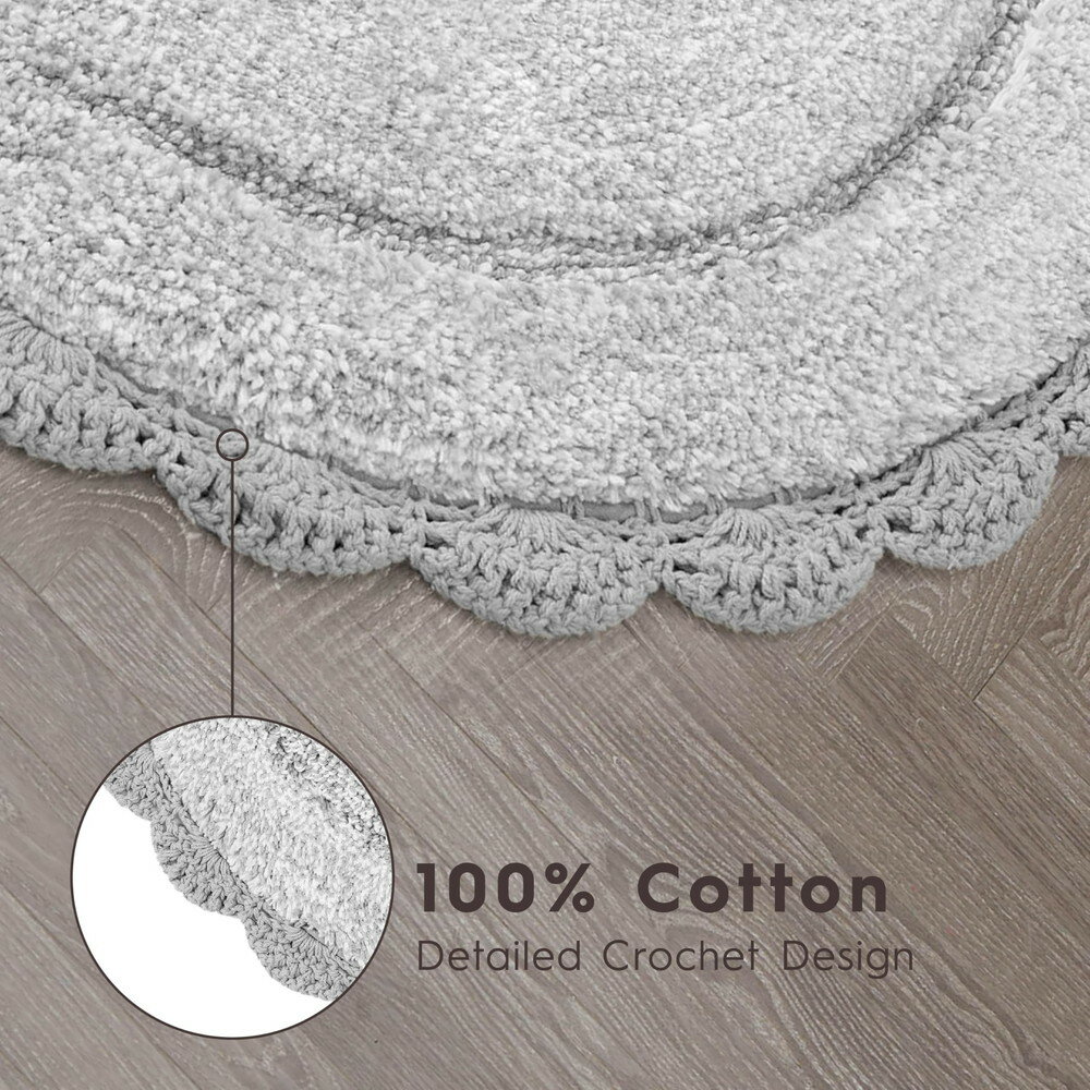 Laura Ashley Eloise 100% ���åȥ� �����Х� �Х��ޥå� 2�ԡ������å� ���������ܡ����� Glacier Grey 17 x 24/20 x 32