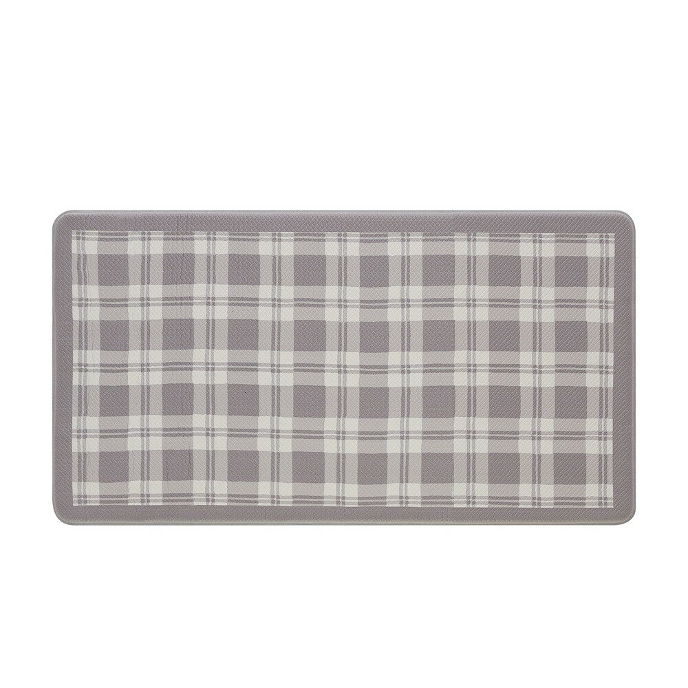 Laura Ashley ϫڸ åޥå Grace Plaid ǥ 17.5 x 32 Light Grey Plaid