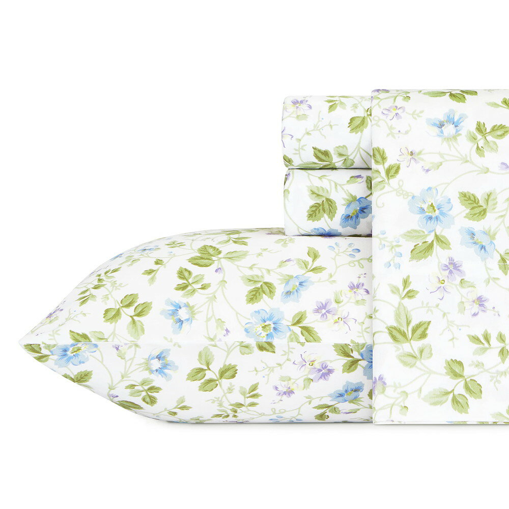 Laura Ashley Home Sateen Collection �٥åɥ����ĥ��å� 100% ���åȥ� 4 pcs ���� Bristol Paisle...