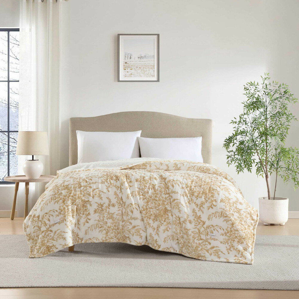 Laura Ashley ���� ��Ǯ�֥�󥱥å� ����ȥ饽�ե� �ץ�å��� ������ �֥�󥱥å� Bedford Beige