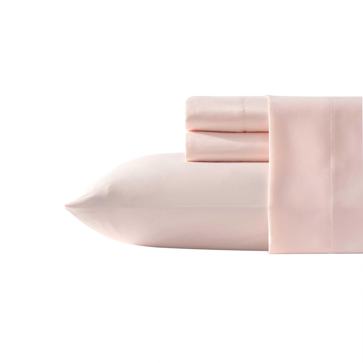 樂天商城 - Laura Ashley シングルサイズ サテンシーツセット Bliss Pink フラットシーツ ボックスシーツ 枕カバー