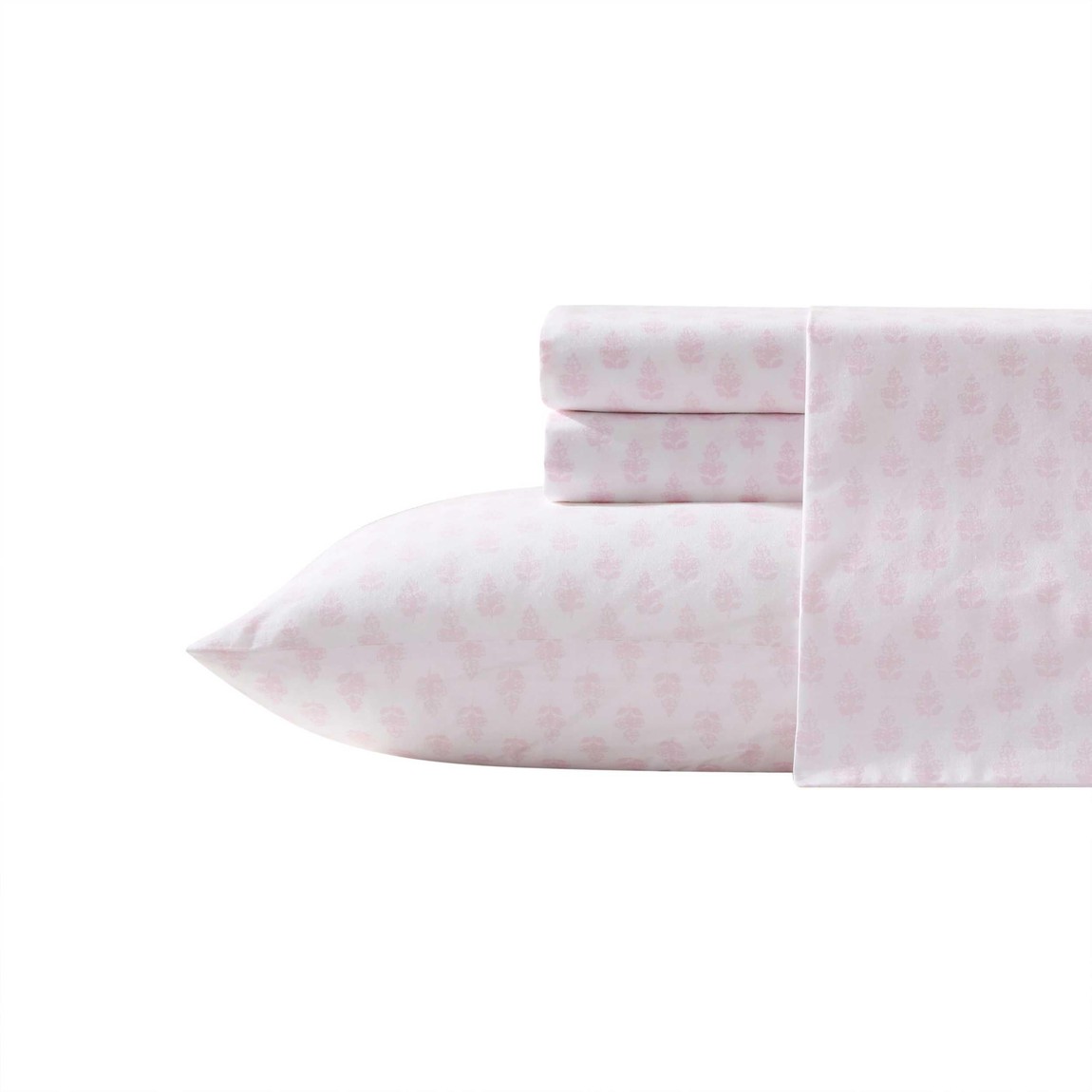 Laura Ashley ベッドシーツセット Francesca Pink コットン パーケール 布団カバー ピローケース