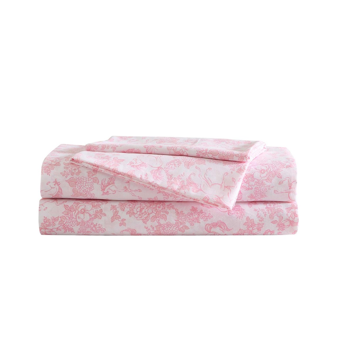 Laura Ashley ベッドシーツセット ピンク ユニコーン柄 寝具カバーセット