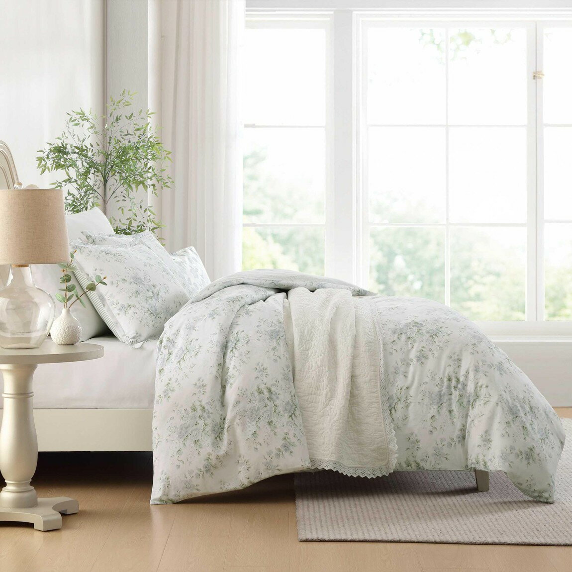 ローラアシュレイ Laura Ashley 布団カバー 枕カバー セット ツイン Arundel グレ...
