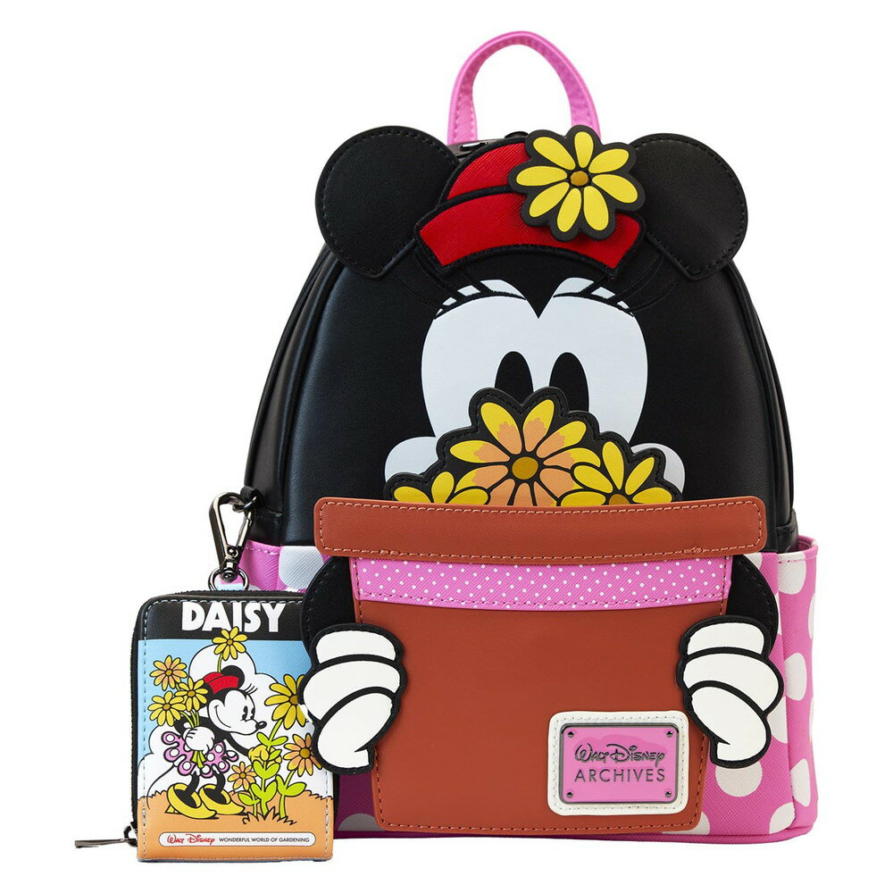 Loungefly ディズニーアーカイブ ウォルトディズニー ワンダフルワールドオブガーデニング アースデー ミニバックパック