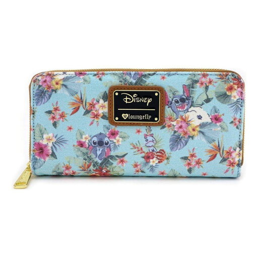 Loungefly Disney スティッチ トロピカル フローラルプリント ウォレット Loungefly Disney スティッチ トロピカル フローラルプリント ウォレット