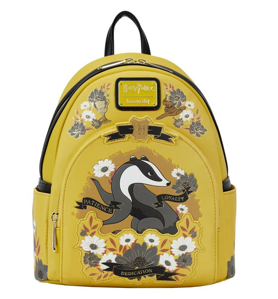 Rakuten - Loungefly Harry Potter ハッフルパフ寮 フローラルタトゥー ミニバックパック