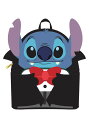 Loungefly Disney ヴァンパイア スティッチ 蝶ネクタイ レディース ショルダーバッグ