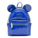 Loungefly Disney ミッキー ミニバックパック ブルー オイルスリック