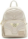 Loungefly x DC Comics ワンダーウーマン 1984 コスプレ ミニバックパック (ワンサイズ ゴールド)