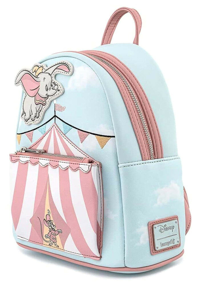 Loungefly Disney ダンボ 空飛ぶサーカステント レディース ダブルストラップ ショ...