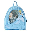 Loungefly Disney シンデレラ レンチキュラー プリンセスシリーズ レディース ダブルストラップ ショルダーバッグ
