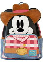 Loungefly Disney ウエスタン ミッキーマウス ミニバックパック | ミッキーマウス バッグ&バックパック スタンダード