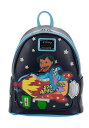 Loungefly Disney リロ・アンド・スティッチ 宇宙冒険 レディース ダブルストラップ ポリウレタン ショルダーバッグ