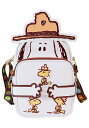 Loungefly ピーナッツ 50周年記念 スヌーピーのビーグルスカウト コスプレ クロスバディーズバッグ コインバッグ付き スタンダード(4)