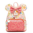 Loungefly Disney ミニーマウス スプリングタイム スパンコール レディースバックパック