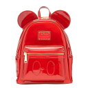 Loungefly Disney ミッキーマウス ホログラフィックシリーズ レディース バックパック - ルビー|詳細画像