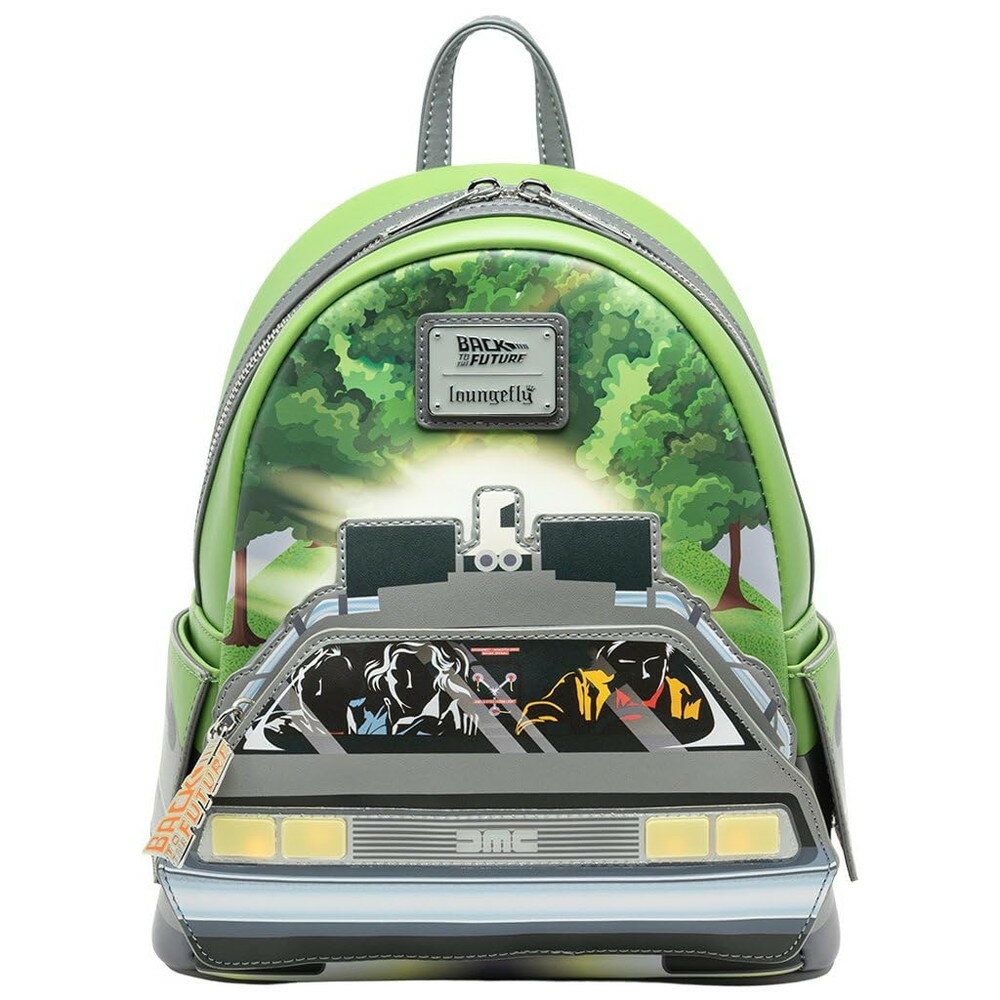 Loungefly Universal バック・トゥ・ザ・フューチャー ライトアップ デロリアン レディース バックパック(4)