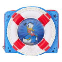Loungefly Disney ドナルドダック 90周年記念 レンチキュラー ラウンドジップ財布