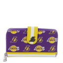 Loungefly NBA: ロサンゼルス・レイカーズ ロゴ スナップ財布
