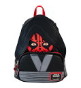 Loungefly ファントム・メナス 25周年記念 Star Wars ミニバックパック ダース・モール フェイクレザー ラゲッジバッグ (ブラック) スタンダード