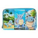 Loungefly Pokemon ゼニガメ 進化形 ラウンドジップ財布 | 初代水タイプ ゼニガメ カメール カメックス スタンダード(4)