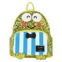 Loungefly Sanrio スパンコール けろけろけろっぴ グリーン ミニバックパック